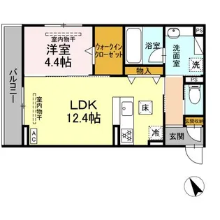 ル・カヴァリエ【2階】の間取り