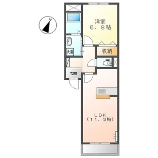 ルミナス【1階】の間取り