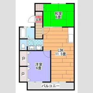 ツイン泉ヶ丘【101号室】の間取り