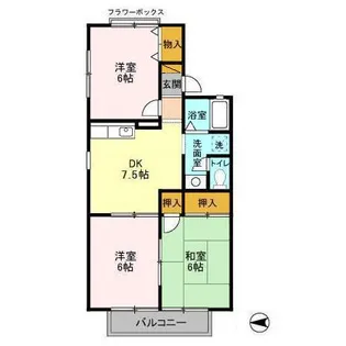 ソフィアコーポ【2階】の間取り