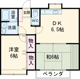 トシン市川コーポ【1階】の間取り