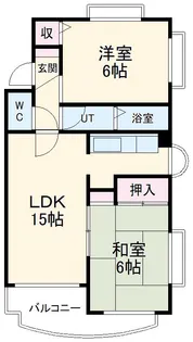 クレスト白鳥【203号室】の間取り