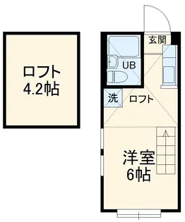 アエラス平間【202号室】の間取り