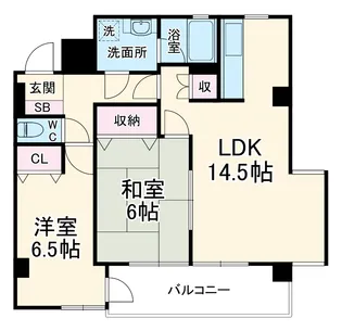 エスポワール青葉台B棟【5階】の間取り