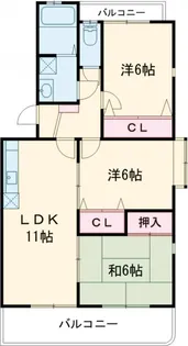 ウイングFUJI【205号室】の間取り