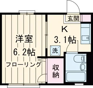 グリーンハイツC棟【2階】の間取り