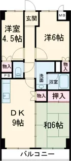 プローブ羽衣【208号室】の間取り