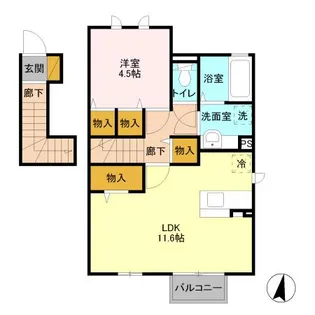 大黒屋 十弐番館【2階】の間取り