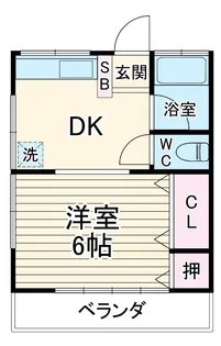 浅沼荘【2階】の間取り