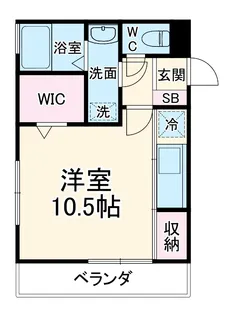 トレビナ ZEN【301号室】の間取り