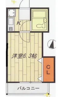 秋葉ハイツ【102号室】の間取り