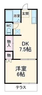 ファミーユ伊勢原【1階】の間取り