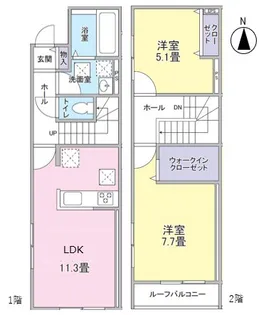 アンジュ【1階】の間取り
