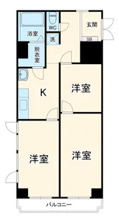 BKハイツ都賀【2階】の間取り