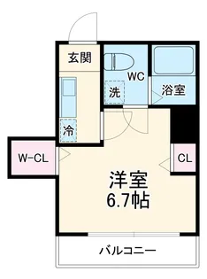 コモド淵野辺【2階】の間取り