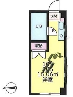 ロマーヌ赤羽第1【105号室】の間取り