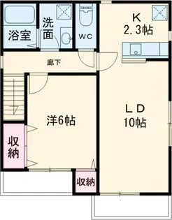 イーストアウル【B202号室】の間取り