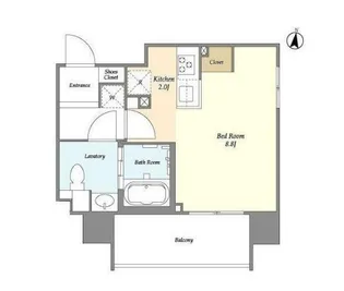 ORSUS中野【7階】の間取り