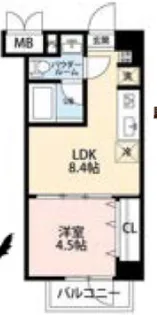 ルストーレ経堂【302号室】の間取り