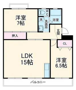 ファミールさかい【405号室】の間取り