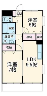 ロイヤルヒル葛が谷【504号室】の間取り