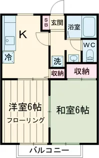 アイランド小菅【2階】の間取り