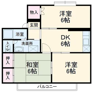 サンモール前原【1階】の間取り