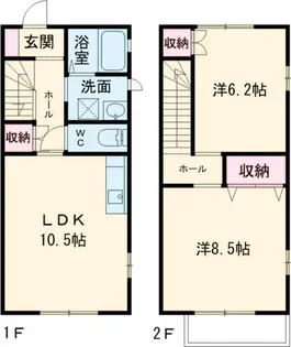 メゾンカンパニュール【A101号室】の間取り