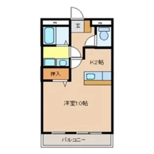 グランドハイツ御幸【1階】の間取り