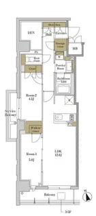 RJRプレシア大森北【2階】の間取り