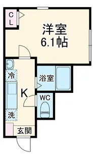 読売ランド駅新築アパート【2階】の間取り