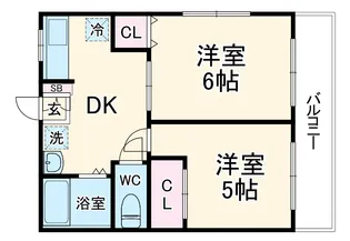 コーポオリンピアⅡ【203号室】の間取り