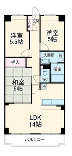 七里ガーデン【2階】の間取り