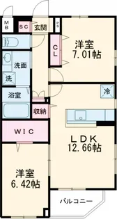 グランドール大岡山【1階】の間取り