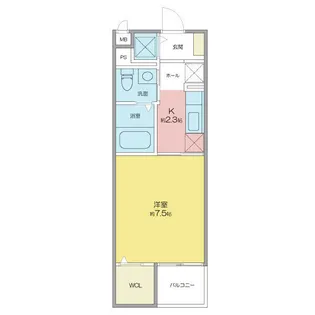 グランレジーナ【402号室】の間取り