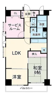 ライオンズマンション南藤沢【8階】の間取り
