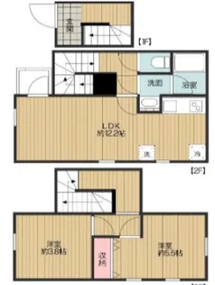 アクア二子玉川【1階】の間取り