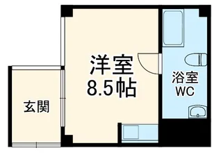 JURAKU-RO【0203号室】の間取り