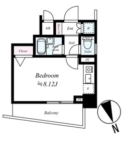レガリアレジデンス早稲田イクス【4階】の間取り