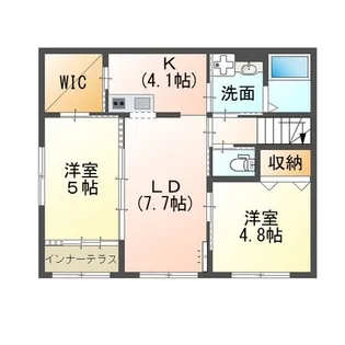 オリーヴァ OLIVA【201号室】の間取り