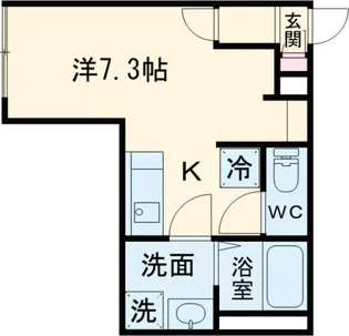 レピュア曙橋駅前レジデンス【1階】の間取り