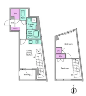 リヴ アン フルール【602号室】の間取り