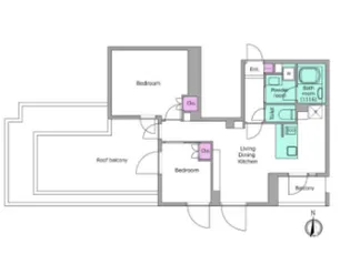 リヴ アン フルール【501号室】の間取り