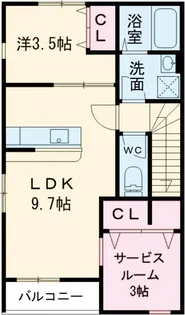 アリアコートオヤマ【2階】の間取り