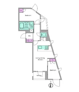 リヴ アン フルール【305号室】の間取り