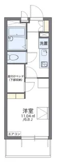 レオパレスMAHALO【205号室】の間取り