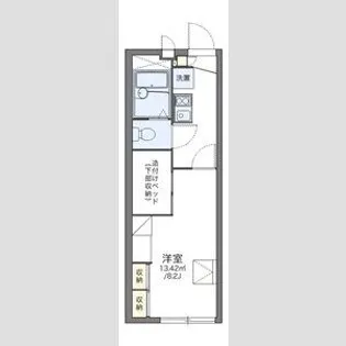 レオパレスJOY【203号室】の間取り