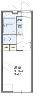 レオパレスエミ【203号室】の間取り