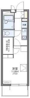 レオパレスブルースカイ【1階】の間取り