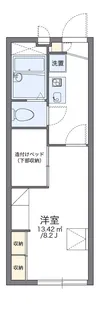 レオパレス久【206号室】の間取り